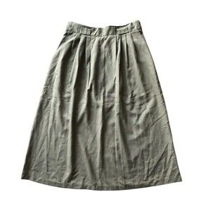 Vintage 1980’s NOS Skirt Barrie Stephen’s Army Green Pleated With Tags